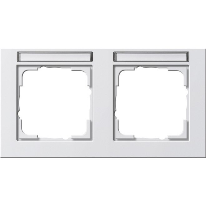 Gira Abdeckrahmen 2f rws/matt 109222