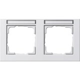 thumbnail of Gira Abdeckrahmen 2f rws/matt 109222