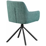 thumbnail of Cadeira em tecido Tipton verde escuro