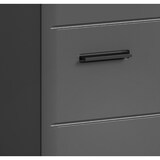 thumbnail of Soft Hochschrank Bad 2 Türen, 1 Regal Grau hochglanz, grau.