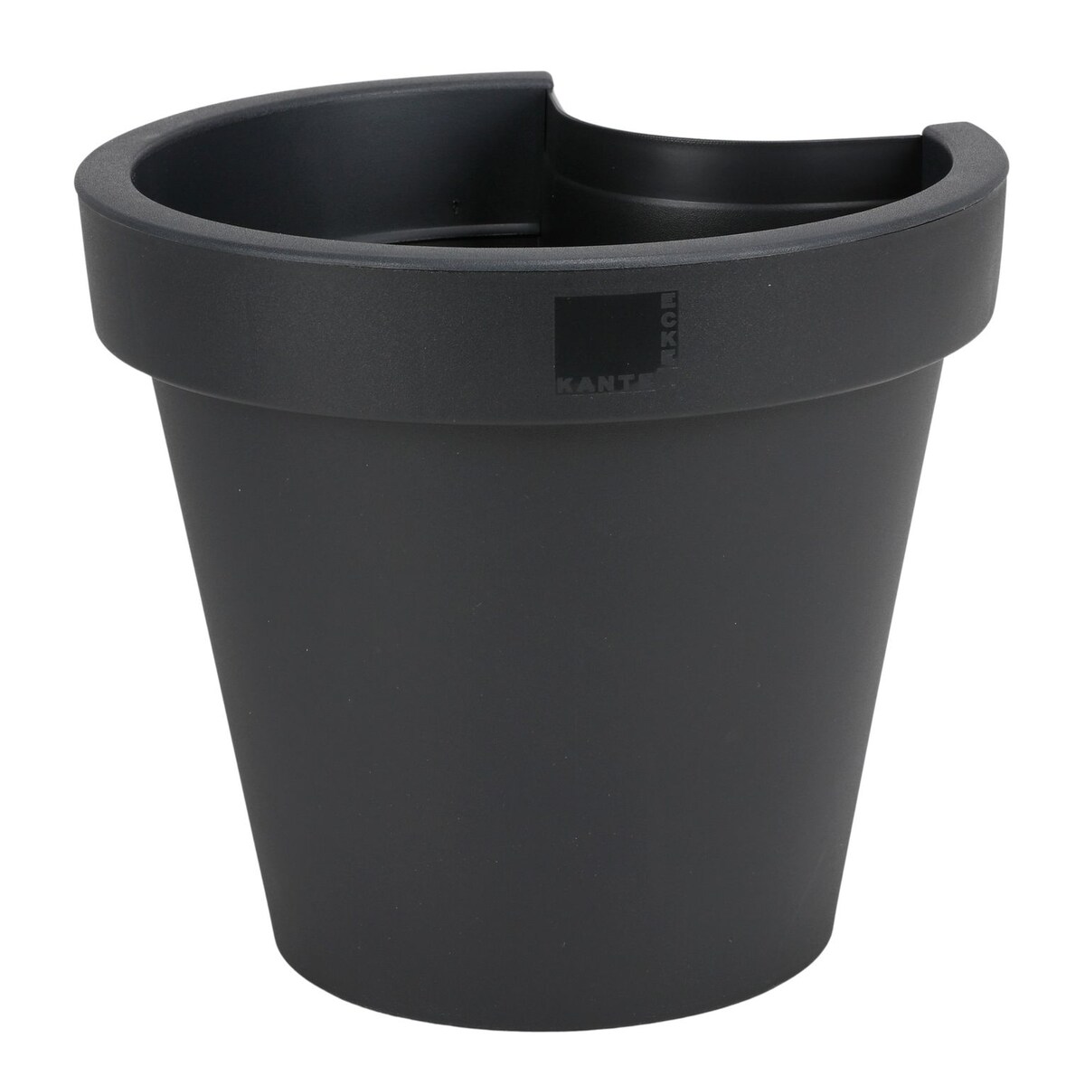 Regenrohr-Pflanztopf schwarz Blumentopf für Fallrohr Pflanzengefäß Gartendeko Schwarz