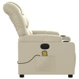 thumbnail of vidaXL Massagesessel Elektrisch Creme Kunstleder