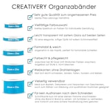 thumbnail of 25mm Organzaband 25m Chiffonband Schleifenband Geschenkband Deko Stoffband Apricot