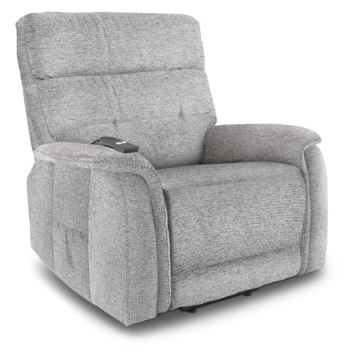 Fernsehsessel Aufstehhilfe, XXL-Relaxsessel, Liegefunktion, 200 kg Belastbarkeit, XXL-Sessel, wasserabweisender Webstoff, Grau, Raburg Samson