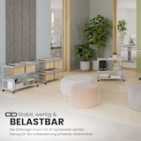 thumbnail of bümö Aktenwagen mit Rollen als fahrbare Ablage von Aktenordner & Co in grau