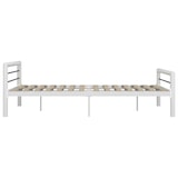thumbnail of vidaXL Bedframe metaal wit en zwart 180x200 cm