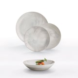 thumbnail of Service de table 18 pièces Diwali Marbre gris - Luminarc - Effet marbre aléatoire