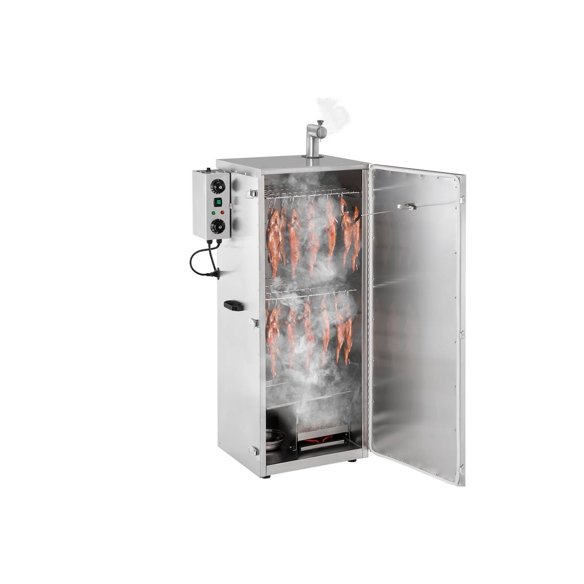 Royal Catering - Royal Catering RC-FS1300 Fumoir 147 l 8 grilles fumoir en acier inoxydable