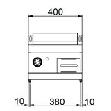 thumbnail of MBM Auftisch-Elektro-Grillplatte , Stahl glatt verchromt 4,0 kW