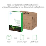 thumbnail of HP Climate Choice Papier – ClimatePartner-zertifiziertes Büropapier, A4 80 g/m², 161 Weißgrad, Box mit 5 Ries (2500 Blatt)