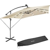 thumbnail of tectake Sonnenschirm Sunna LED-Solar mit Kurbel 2,5 x 2,5 m   Beige