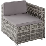 thumbnail of tectake Salottino in rattan Lignano con 2 poltrone - grigio - 404785