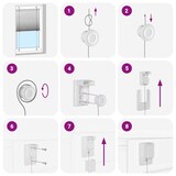 thumbnail of vidaXL Plissee Rosa 65x150 cm Stoffbreite 64,4 cm Polyester