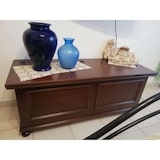 thumbnail of shopinnovativo -Cassapanca contenitore arte povera in legno massello e mdf con rifinitura in noce 100x44x51 H