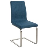 thumbnail of Lot de 2 chaises cantilever Belfort en tissu Bleu