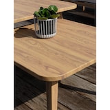 thumbnail of Salon bas de jardin 5 pl en aluminium imitation bois et corde tissée - IBARRA