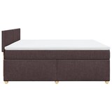 thumbnail of vidaXL Boxspringbett mit Matratze Dunkelbraun 200x200 cm Stoff