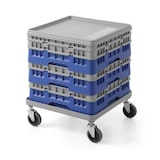 thumbnail of HENDI Onderstel voor universele rekken van 500×500 mm, AmerBox, Lichtgrijs, 500x500x(H)180mm