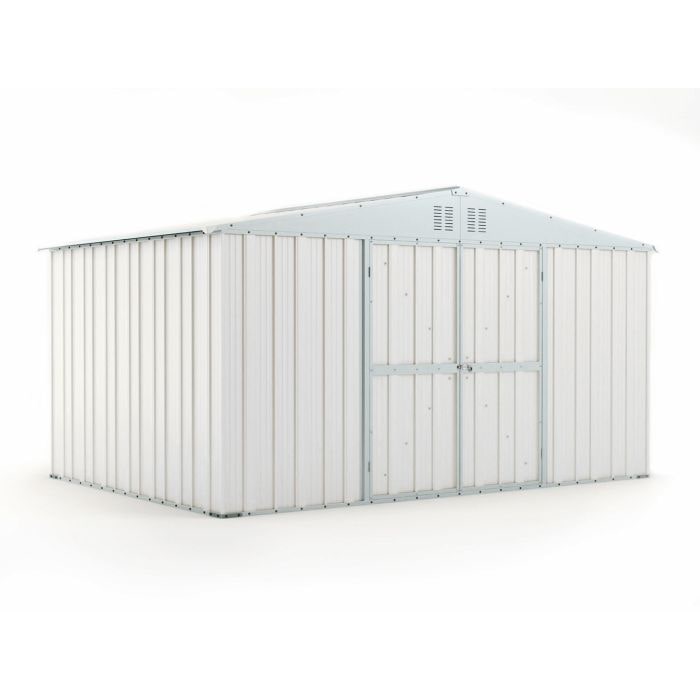 Box deposito in lamiera garage acciaio 403x269cm x h 215cm - 149kg - 10,84mq BIANCO