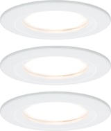 thumbnail of Paulmann LED Einbauleuchte 3-Step-Dim Nova Coin Basisset starr IP44 rund 78mm  Coin 3x6W 3x470lm 230V dimmbar 2700K Weiß matt 93496