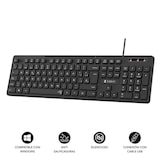 thumbnail of Teclado Subblim Business Slim Preto Silencioso