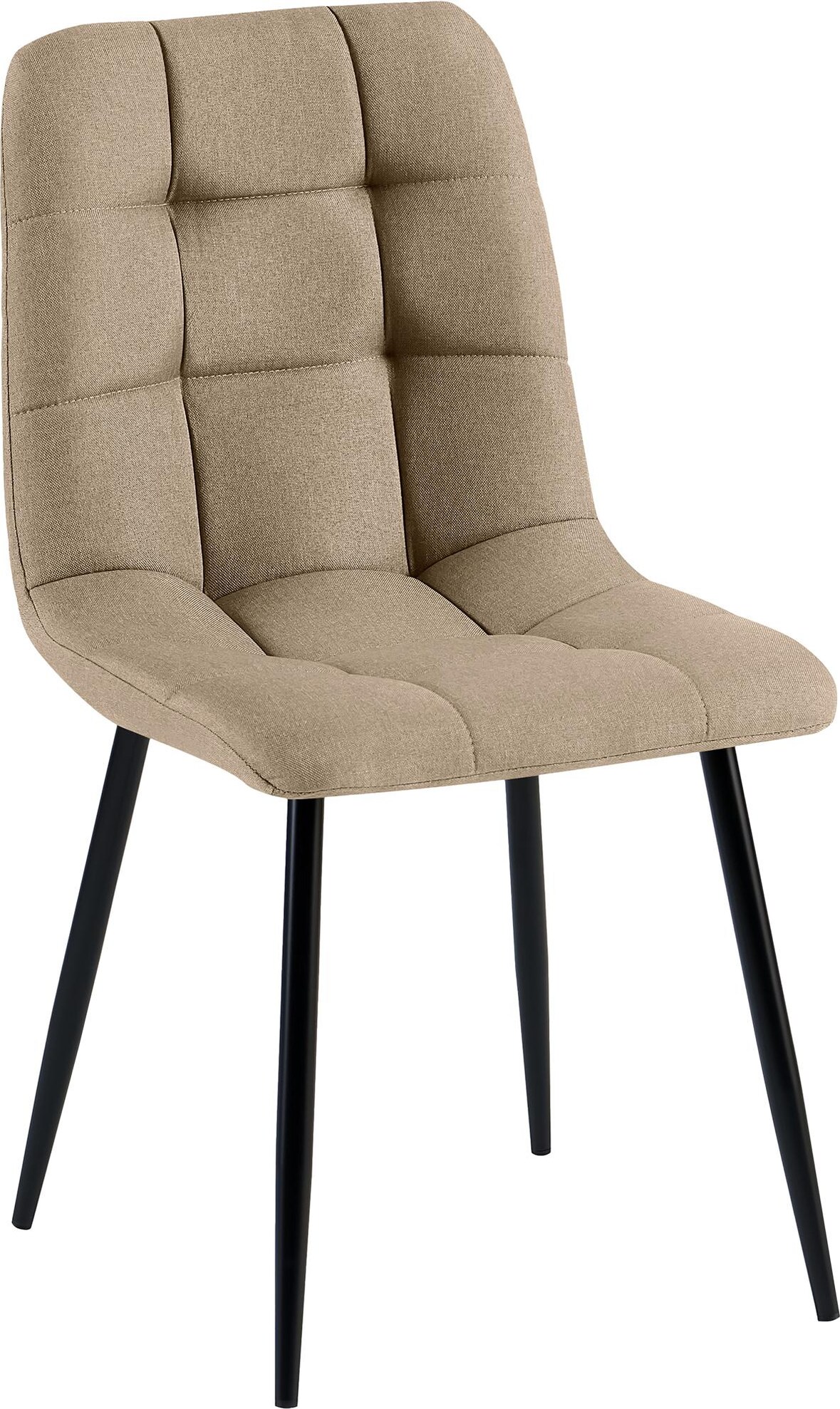Esszimmerstuhl FANOR - Stoff Taupe 45x55x84 cm | Essstühle Esszimmerstühle Küchenstühle Wohnzimmerstühle