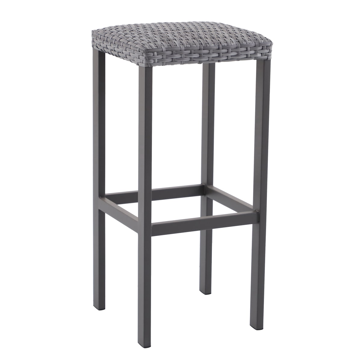 METRO PROFESSIONAL Gastro Barhocker Balsario, Alu/PE-Rattan, grau