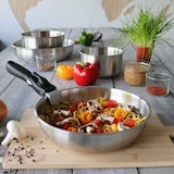 thumbnail of Menastyl - Set 9 pièces iris poele casserole wok poignee en acier inoxydable inducti