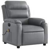 thumbnail of vidaXL Massagesessel Elektrisch Grau Kunstleder