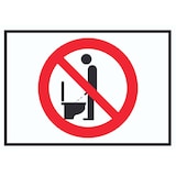 thumbnail of Bitte im Sitzen pinkeln Symbol Schild A0 (841x1189mm)