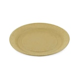 thumbnail of 500 Pappteller rund FF Ø 23 x 1,5 cm kraft braun Snackteller mit Fettbarriere