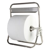 thumbnail of Medial International portarotolo industriale murale o d'appoggio in acciaio inox 400x350x790 mm venduto in confezione da 6 pezzi  di colore grigio