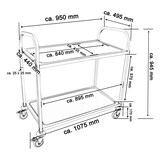 thumbnail of Beeketal Servierwagen Transportwagen Reinigungswagen BSW-2a