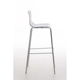 thumbnail of Set van 2 barkrukken Hover kunststof wit/chroom