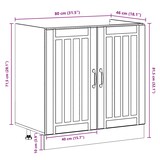 thumbnail of vidaXL Waschbecken-Unterschrank Lucca 2 pcs Beton Grau Holzwerkstoff
