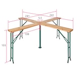 thumbnail of Stehtisch Quattro klappbar - braun