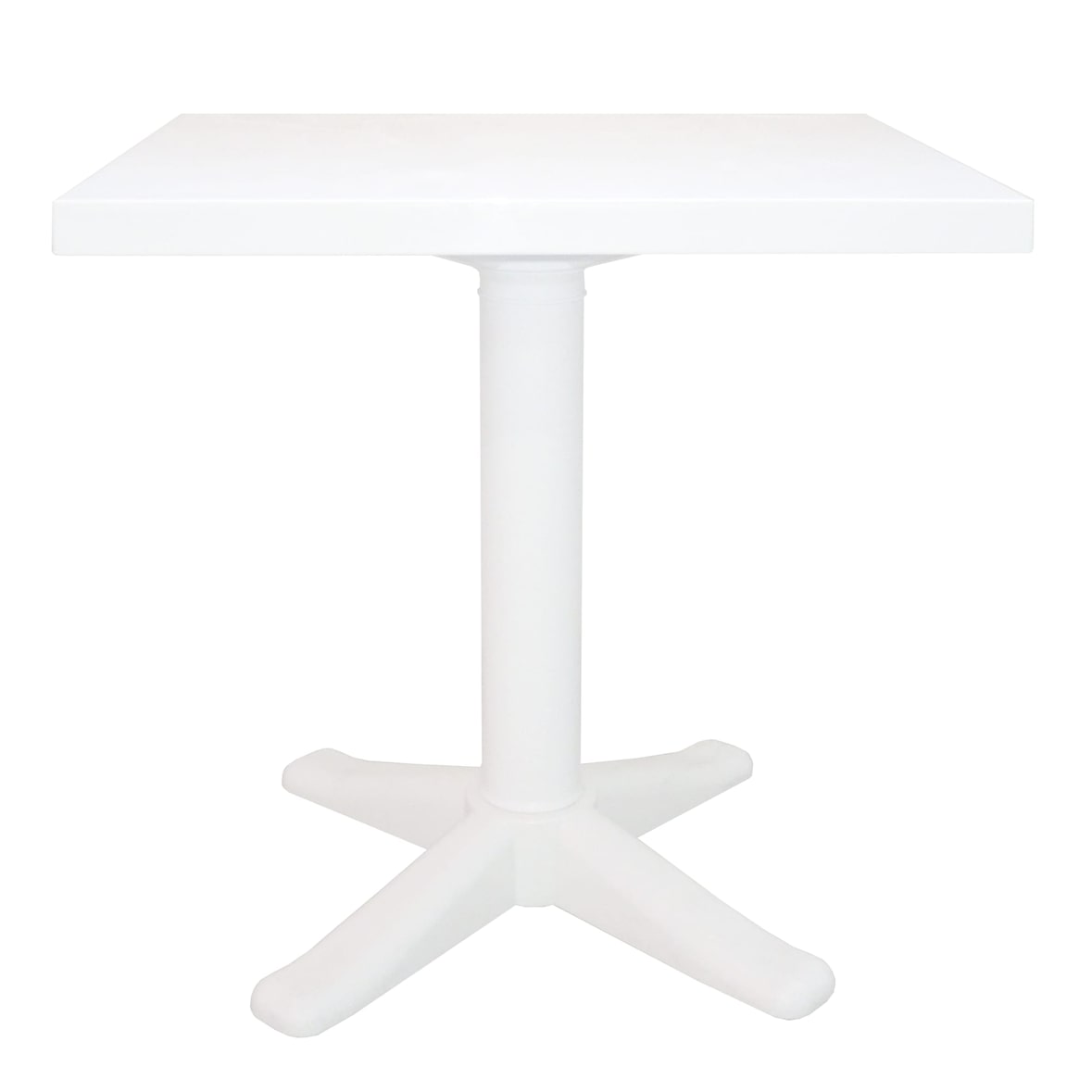 garbar BANYOLES Mesa Cuadrada Interior, Exterior 70x70 Blanco