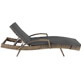 thumbnail of tectake Lettino prendisole Océane in rattan e alluminio - naturale - 403856