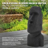 thumbnail of ECD Germany Moai Figur 78 cm Anthrazit Steinguss Kunstharz Wetterfest Osterinsel Statue Gartenfigur Skulptur