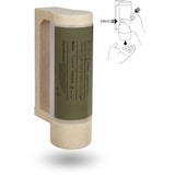 thumbnail of Soporte con botella dispensadora vacía de 400 ml BIO - Antirrobo (Para gel de ducha)