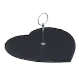 thumbnail of Relaxdays Schieferplatte, Herz, Griff, Servierplatte für Sushi, Käse, Hochzeit, Valentinstag, Schiefertablett, anthrazit