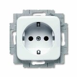 thumbnail of Reflex SI Steckdose, 1f, alpinweiß, glänzend, Unterputz, mit erhöhtem Berührungsschutz, horizontal/vertikal, IP20, Zentralplatte