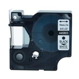 thumbnail of Dymo D1 45803 Cinta de Etiquetas Generica para Rotuladora - Texto negro sobre fondo blanco - Ancho 19mm x 7 metros - Reemplaz...