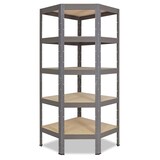 thumbnail of shelfplaza PRO Eckregal 180x70x40 cm in grau mit 5 Böden und 200 kg Traglast pro Boden