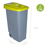 thumbnail of Contenedor de residuos Reciclo abierto 110 litros. Color Amarillo.