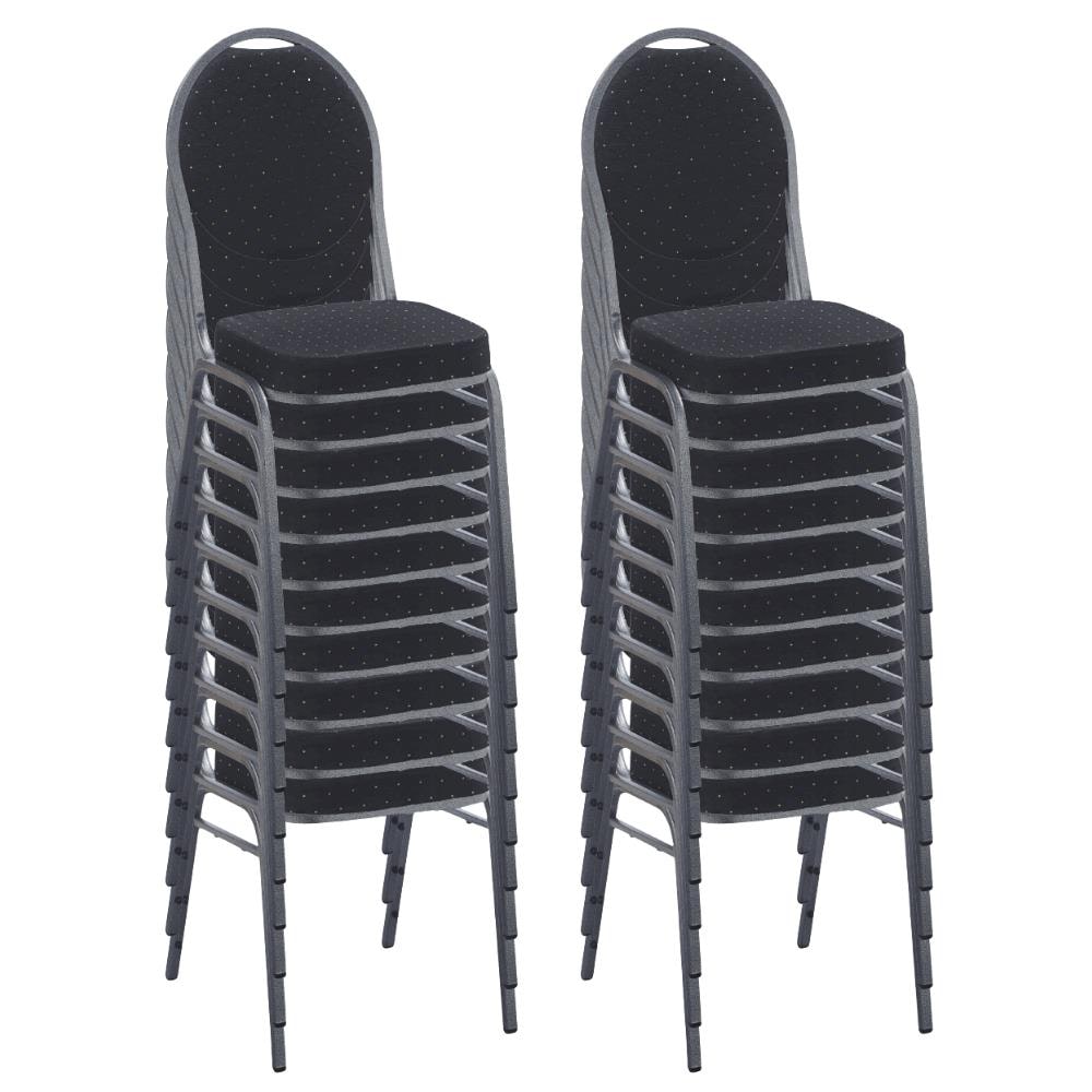 Stapelstuhl Bankettstuhl Hermano Schwarz | 20er Set