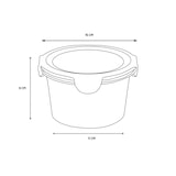 thumbnail of Cuitisan – Boite alimentaire ronde en inox compatible au micro-ondes – 920ml