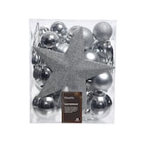 thumbnail of Decoris 023371 Kerstballen kunststof 8cm Set van 33 stuks