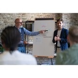 thumbnail of Bi-Office Ace Magnetisches Mobiles Whiteboard, 700x1000mm, Lackierte Stahloberfläche, Holz- und Anthrazit-Metallstruktur