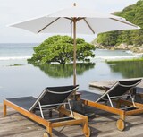 thumbnail of Outsunny Ombrellone da Giardino e Terrazza in Legno 2.5x2.3m Crema